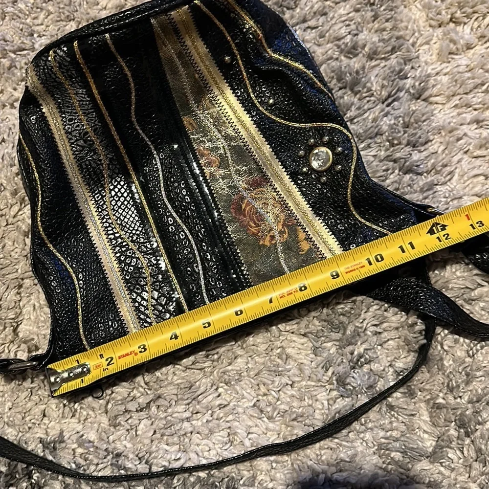 Vintage Pacific express purse sequin bling retro design